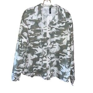 Venti6  Shirt Jacket Camo Size L Button Up Lightweight